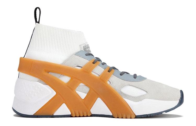 Men's Sneakers Onitsuka Tiger Big Logo Trainer 2.0 Sock 'White Grey Tan'