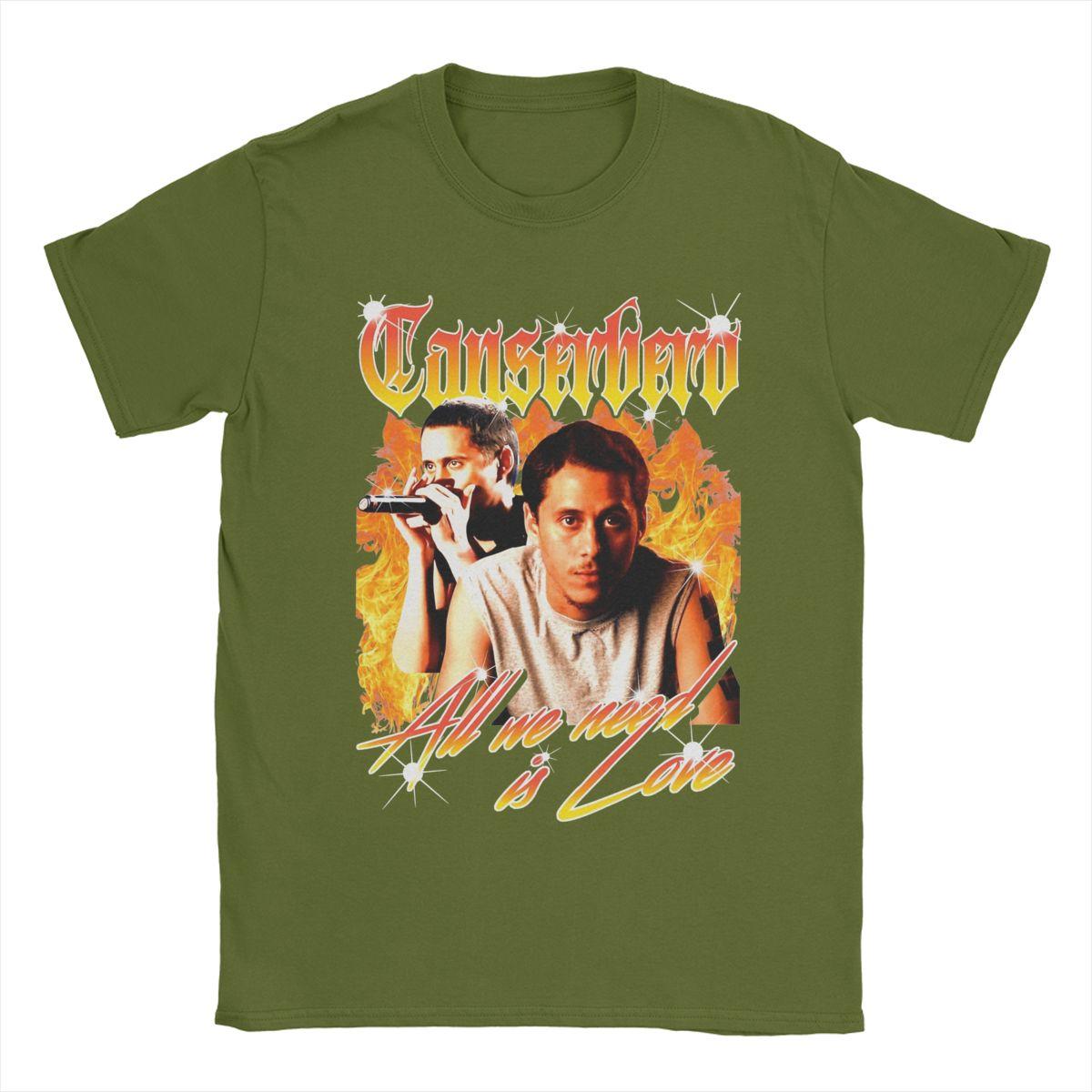 Casual Canserbero T-Shirt Men Crewneck Cotton T Shirts Short Sleeve Tee Shirt Printed Clothing 4XL