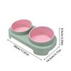 Adjustable Height Pet Double Bowl Feeder for Dogs & Cats Raised Food Water Bowl Set Ergonomic Neck Protection Feeding Supply