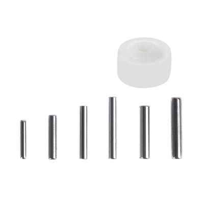 14mm Length Cartridge Radio Roller Axle Cartridge Radio Rubber Audio- Pressure Belt Wheel Pressure Roller Metal Axle