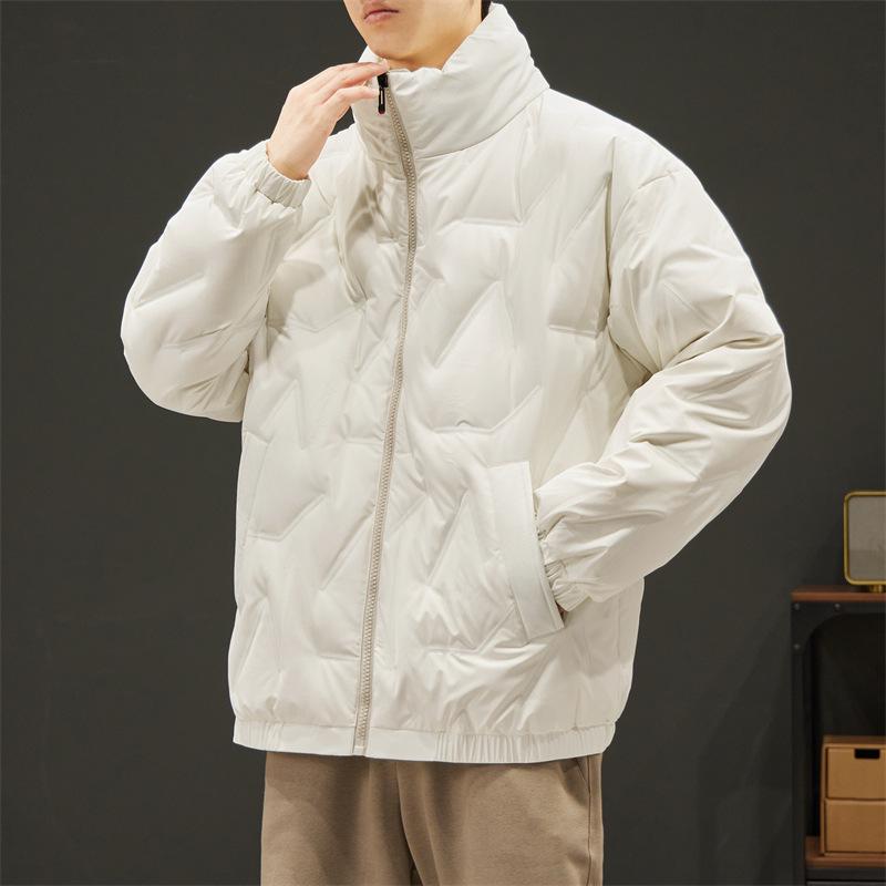 Veste d'hiver de travail pour homme - Duvet de canard blanc - Épaisse, Chaude et Coupe ample pour les grandes morphologies.