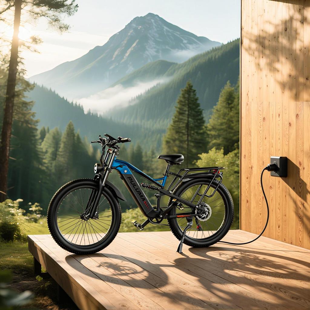 PULUMA PE86 Electric Bike, 500W Motor, 48V 20Ah Battery, 26 X 3.0 Inch Tires, 150 Km Range