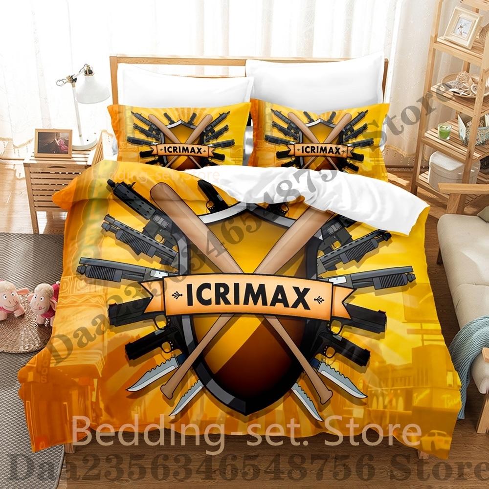 

Burgerpommes Elerkopf Bedding Set Single Twin Full Queen King Size Bed Set Icrimax Bedroom Duvetcover Sets Lukasbs Bed US Queen(228*228cm)3pcs