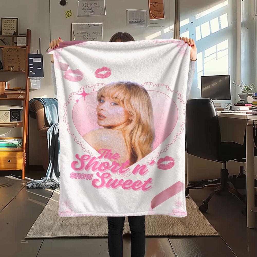 1 Stück Sabrina Carpenter Spark Decke, Hohe Qualität, Bequem für alle Jahreszeiten, Heimdekoration, Wärme und Komfort