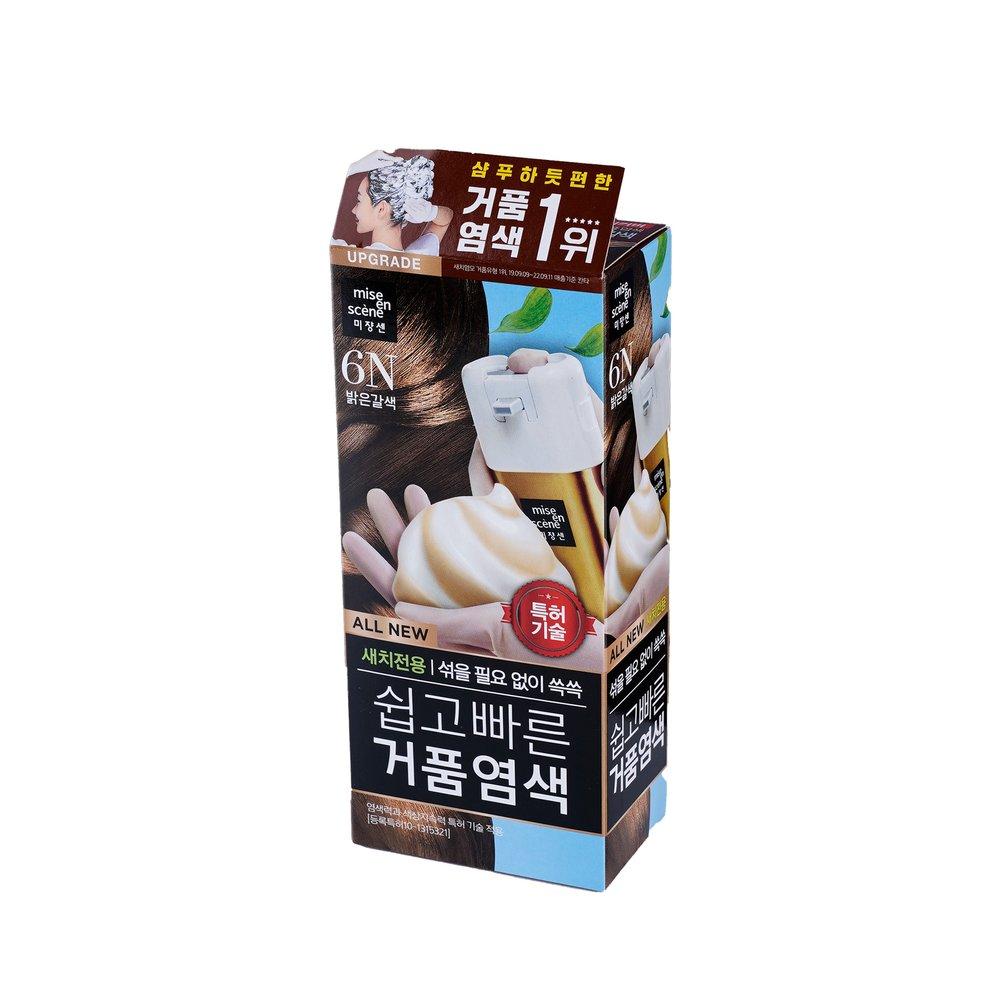 mise en scène All New Easy and Fast Foam Dye (6N Light Brown)