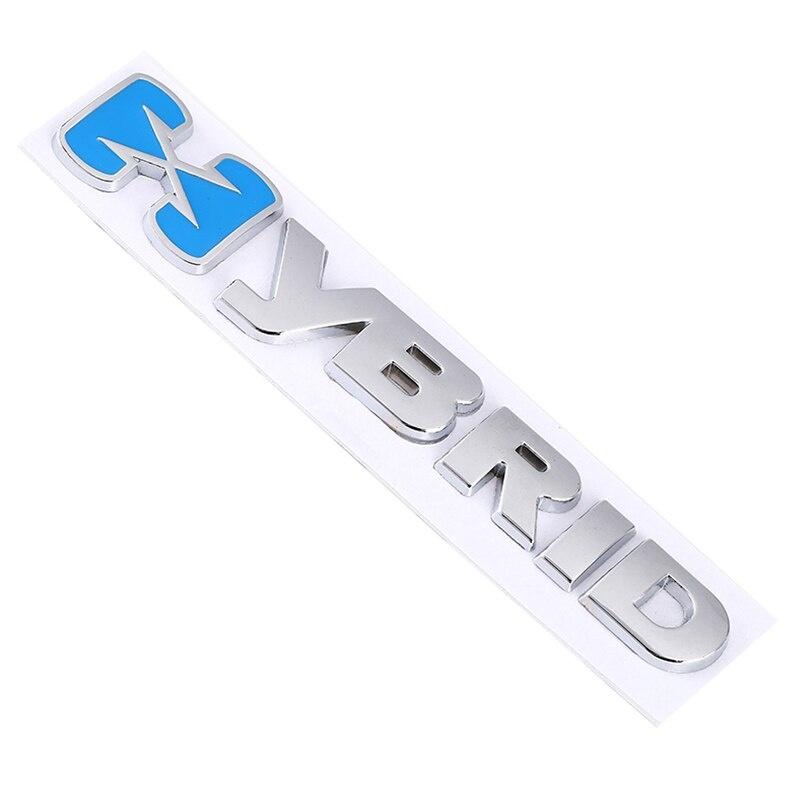 Autoaufkleber HYBRID-Logo-Emblem Chrom-Abzeichen-Aufkleber für Auto-Styling-Aufkleber