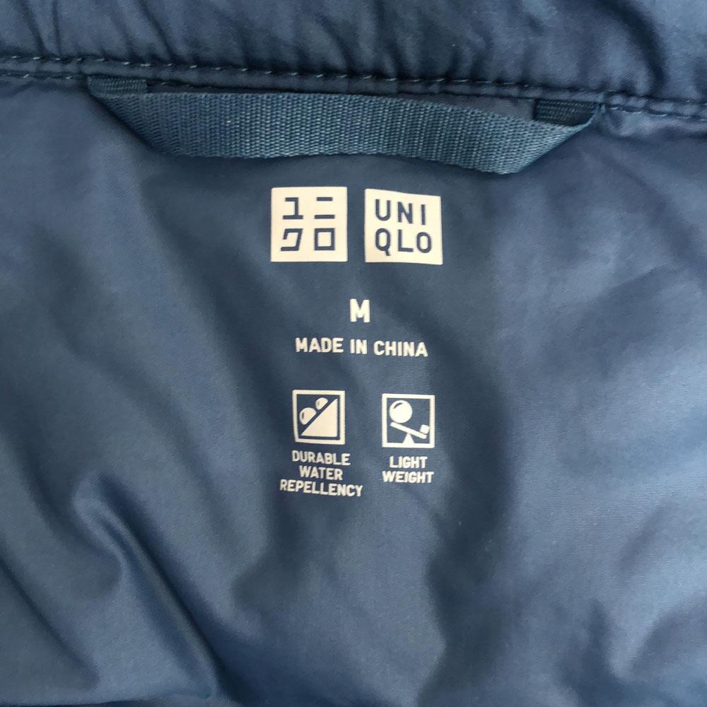 UNIQLO seamless Down jacket M Navy system With storage bag Women Used