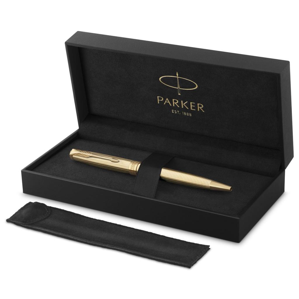 PARKER Sonnet Gold Sizzle GT SE Kugelschreiber Medium Geschenk Premium Offizielles Produkt Nummer 2209267 Stift, Mine, Ölbasis, In Schachtel, Qualität, Import,