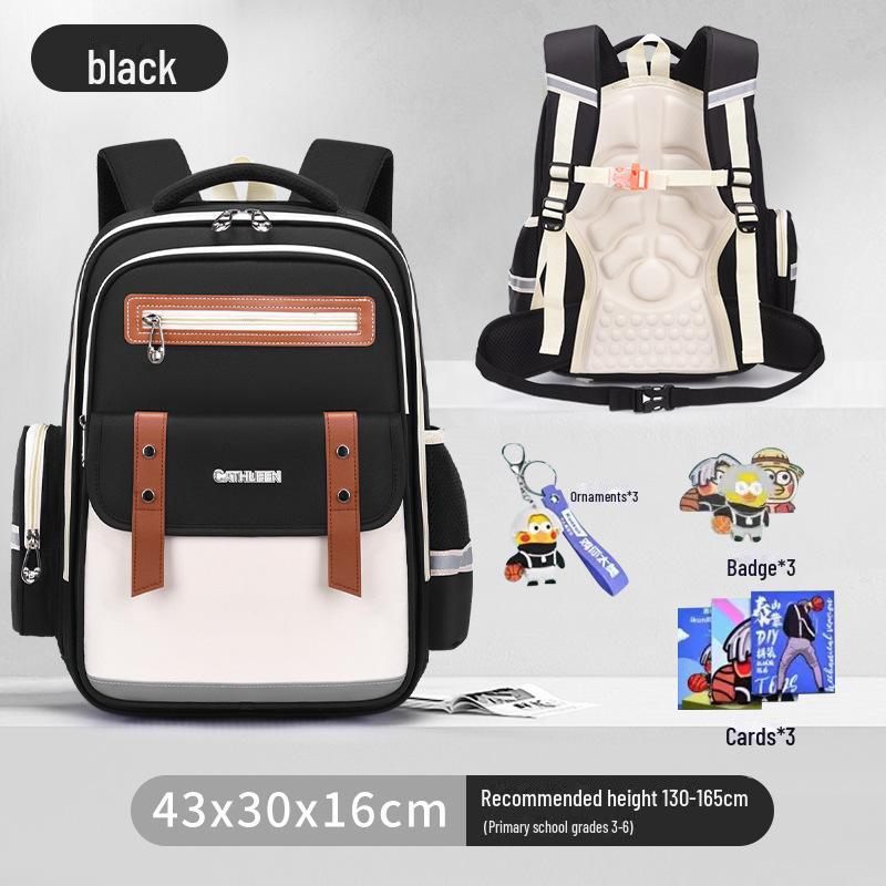 Cloud Schoolbag: Large Capacity, Lightweight Backpack for Grade 1-6 Boys & Girls