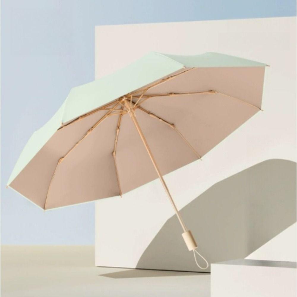 UV Protection Color Glue Umbrella UPF 50+ All-weather Rain or Shine Folding Umbrella Thickened Anti-UV Coating