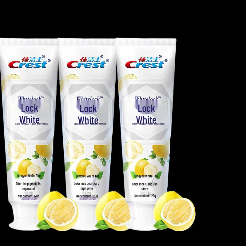 

Crest Dual-Color Whitening Toothpaste, Clear Pomelo White Tea