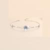 LESF 1 Carat Moissan Diamond Women Bracelet 925 Sterling Silver Round Bracelet White Gemstone Popular Jewelry