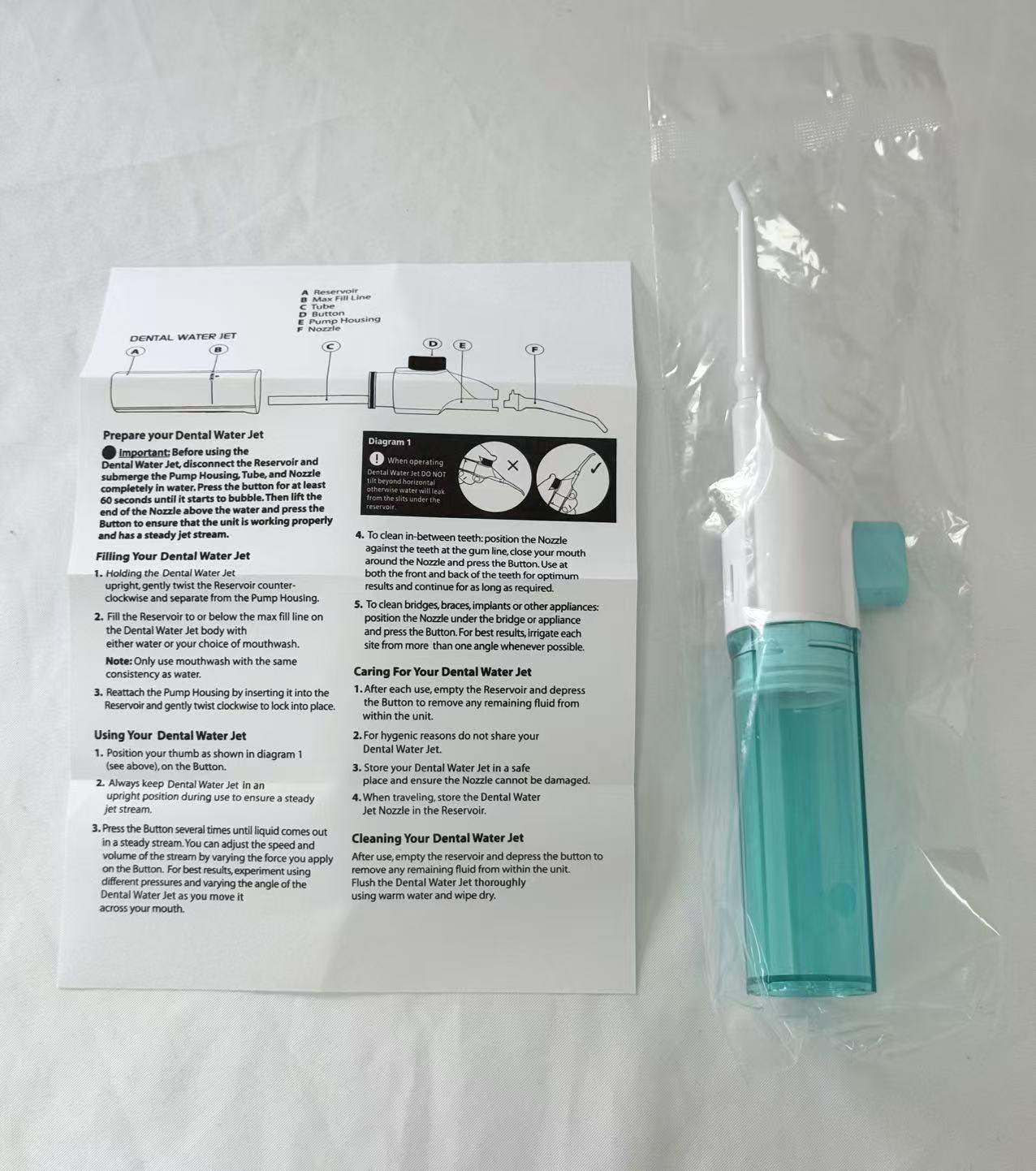 

Портативный ручной ирригатор для полости рта - Удобный для путешествий очиститель для зубов