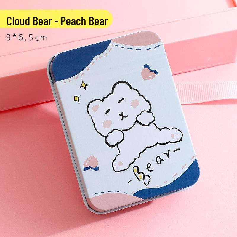 Creative Cartoon Mini Card and Hairpin Storage Tin Box