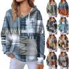 Women's Fashion Casual Long Sleeve Solid Color Hooded Sweatshirt Tops