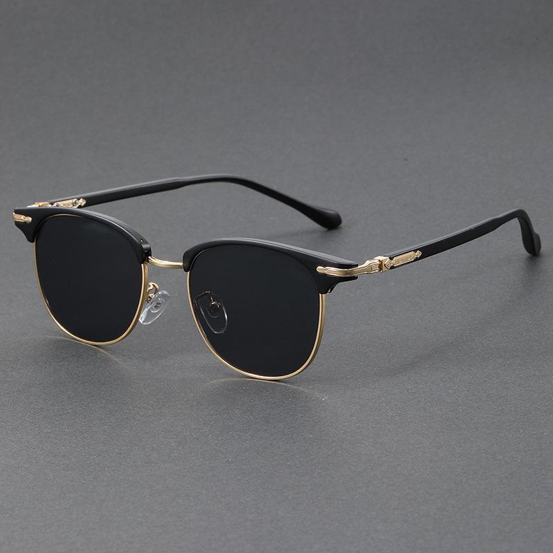 Fashionable Sunglasses European and American Metal Small Square Round Korean Version Korean Version Glasses Retro Square Sunglas