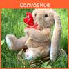 Hug Cute Flower Rabbit Plush Doll Ornament For Girls Bedroom Decor And Presents