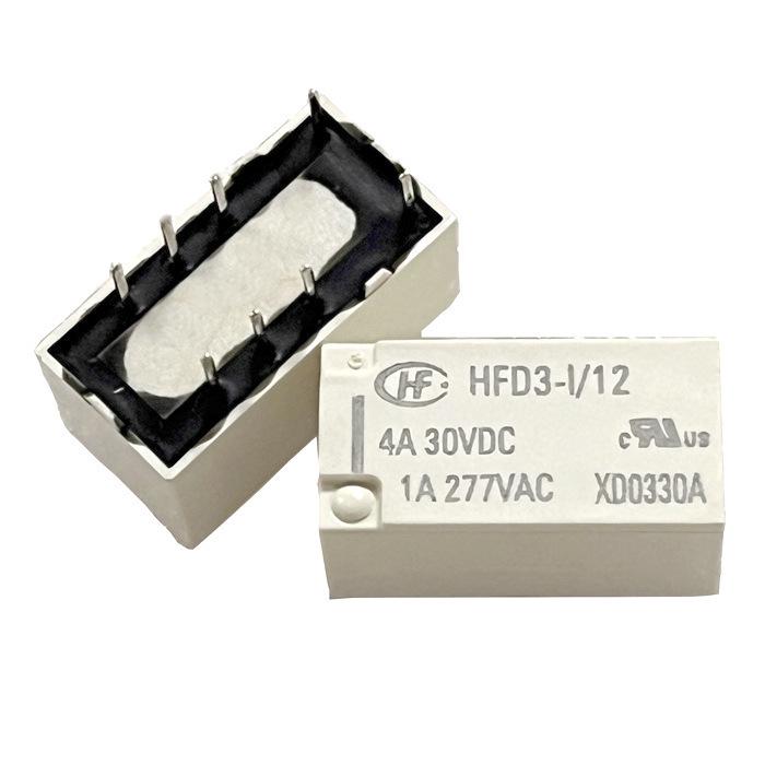 Hongfa Signal Relay HFD3-I Series 8-Pin DPDT (1A) - Models: 5V, 12V, 24V