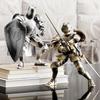 Action Figure Multi-Jointed Multi-Jointed Medieval Knight Full Body Model Flexible Statue Movable Figurine with 360 Degree