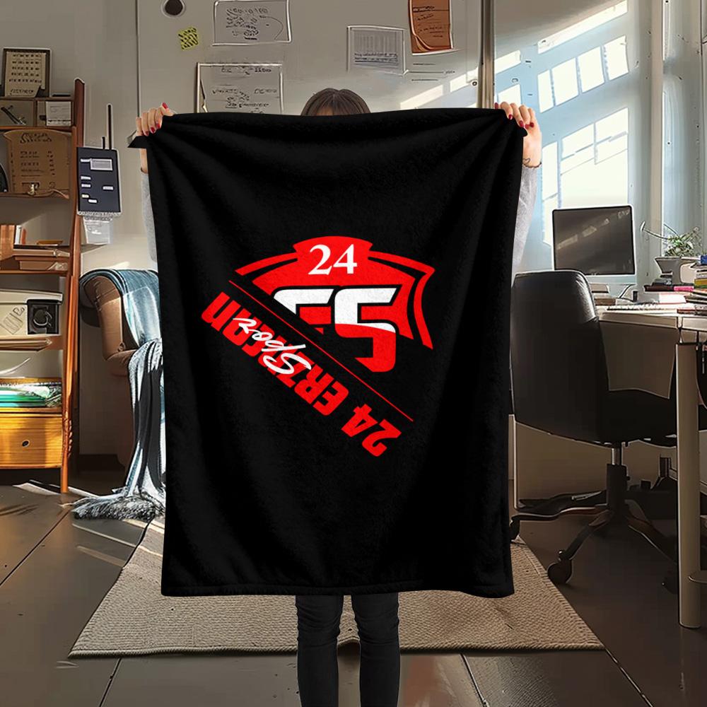 1Pc 24 Erzincanspor Print Flannel Blanket High Quality Warm Comfortable Cover for All Seasons Perfect for Gifts Home Decor
