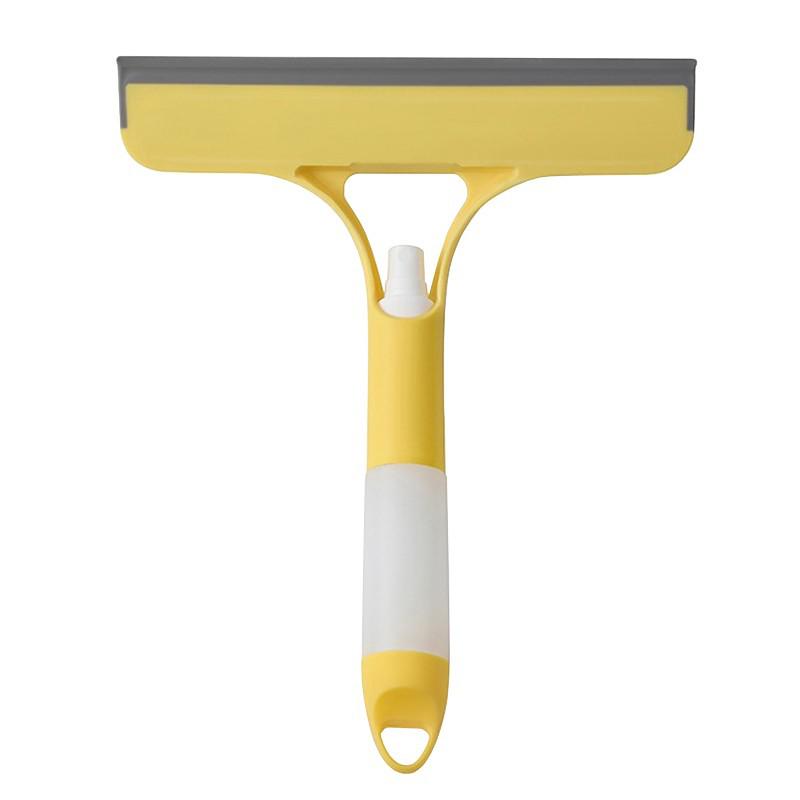 Multifunctional Double-Sided Glass Scraper & Window Cleaner with Spray and Mirror Scraper