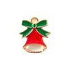 10Pcs Enamel Gold Color Christmas Bell Charms Pendant for Jewerly Making Bracelet Women Earrings Necklace Accessories Findings