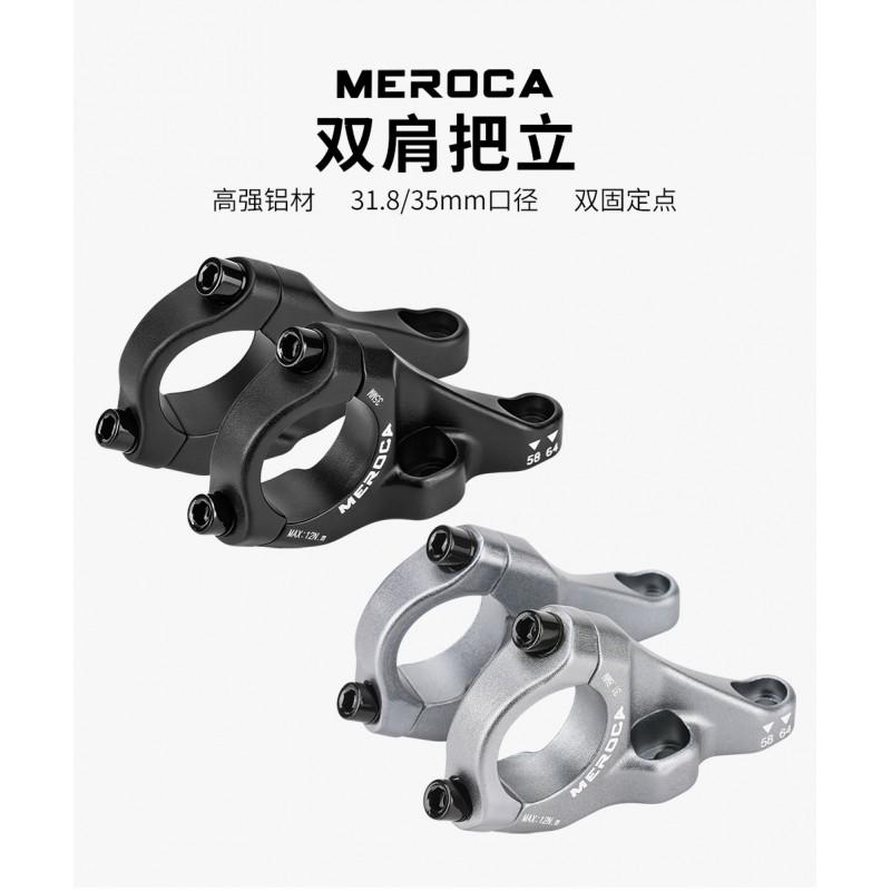 MEROCA Aluminum Direct Mount Stem Mountain Bike Downhill Use 31.8mm 35mm Clamp Diameter