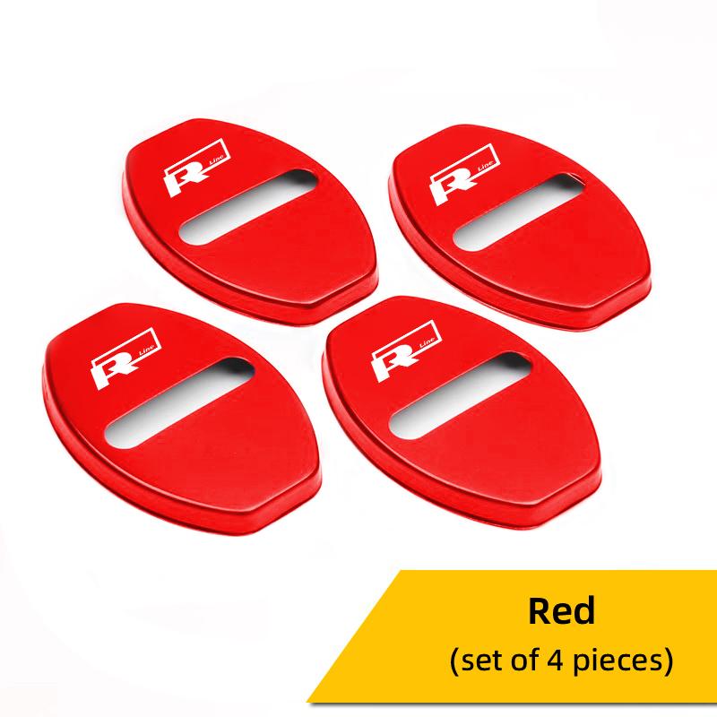 OPQ1 2026 Hot VOLKSWAGEN 4Pcs Car Door Lock Cover Stainless Steel Cap Auto Accessories For VW GTI Polo Golf Passat Tiguan Arteon Toua