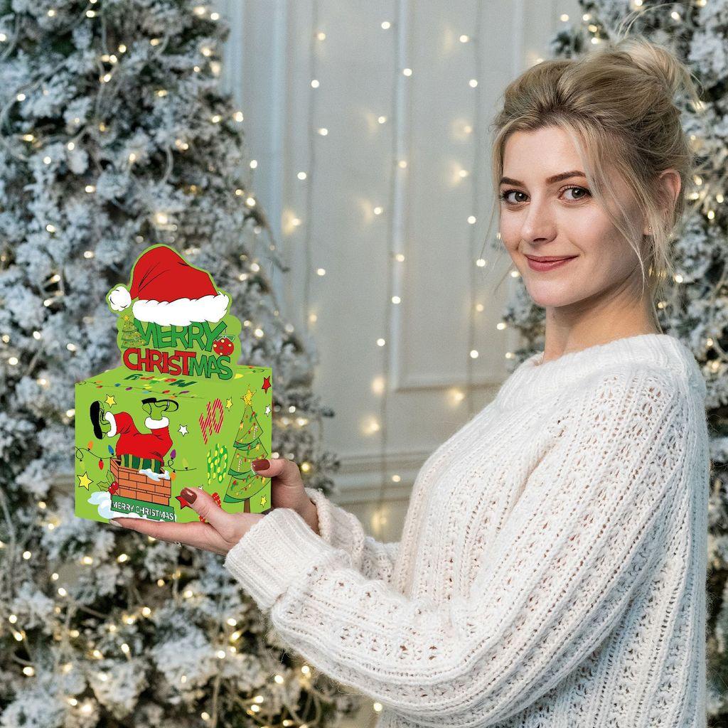 Grinch Themed Christmas Gift Box For Party Decor And Holiday Gift Giving