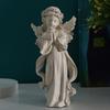 Estatua de Ángel de la Guarda Resina Figura de Ángel Pequeño Recuerdo Curación Simpatía Regalo para Estante Hogar Sala de Estar Escritorio Oficina Decoración