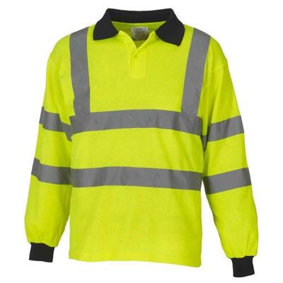 Polo haute visibilité à manches longues pour homme