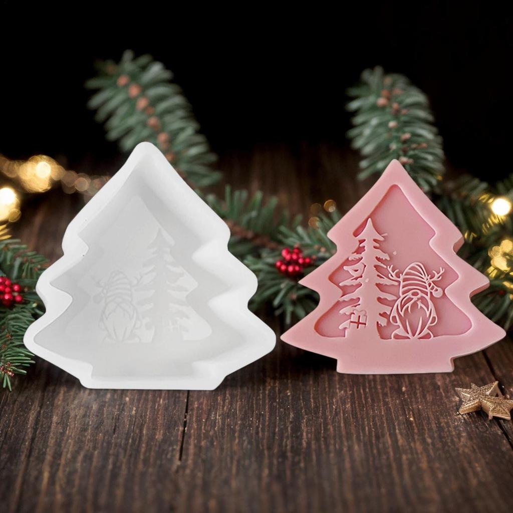 Tree Silicone Mold Soap Making Tool Silicone Christmas Molds For Child Home Decor Holiday Festival Birthday Table Food Small