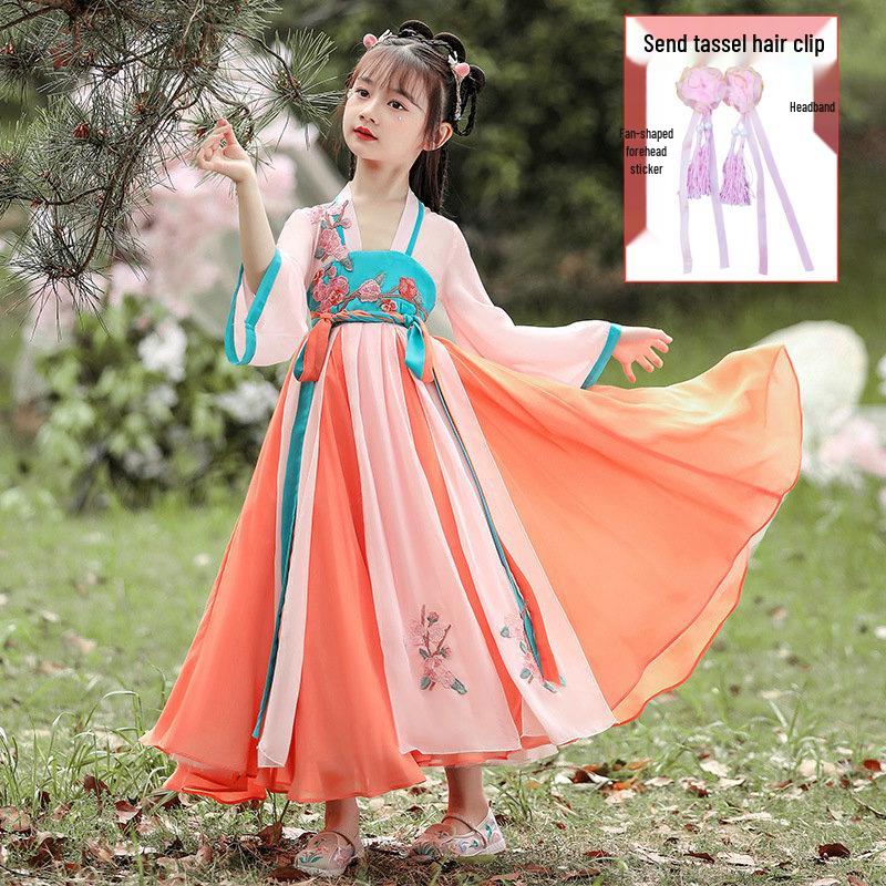 Vestito Principessa Hanfu Bambina Y - Gonna Stile Antico Primavera/Autunno 2024