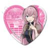Hatsune Miku & Piapro Characters" Heart-Shaped Can Badges [6 Types in Total, Trading] Box of 6
