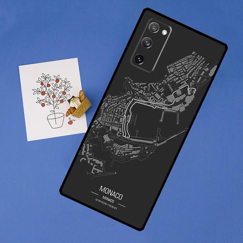 F1 Race Circuits Phone Case For Samsung Galaxy S25 Ultra S9 S10 S20 S21 S22 Plus S24 FE S23 Ultra Back Cover Galaxy S23