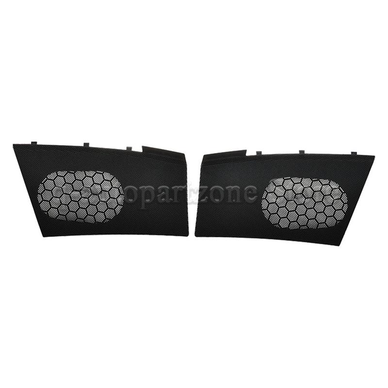 For VW Transporter T5&T5FL Dashboard Speaker Grille Set - Left & Right ABS Plastic Black Cover 7H0857227 & 7H0857228