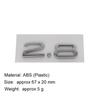 3D Premium 2.4 2.8 3.2 3.6 4.2 4.6 Logo Sticker Tail Bumper Badge Auto Rear Trunk Emblem Accessories