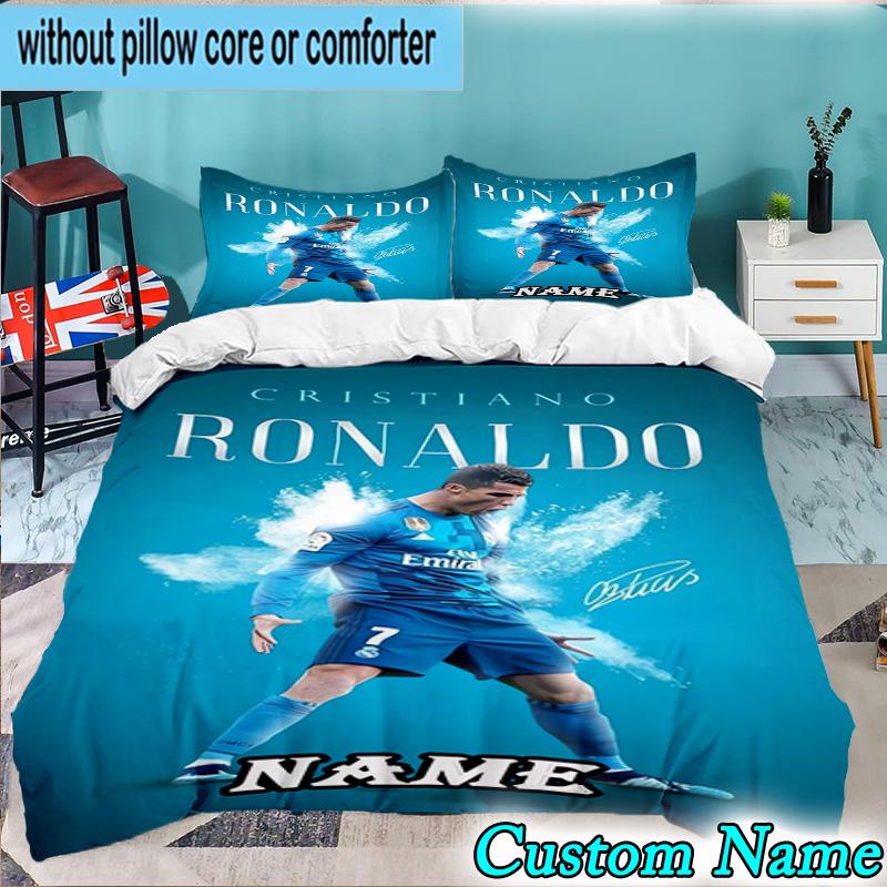 Custom Name 3PCS Powerful Player Seven Heart Bedding Set, Bedding Set Including 1pc Duvet Cover And 2pcs Pillowcases for Bedroom,Dormitory Gift