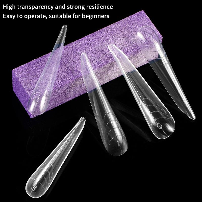 30/150Pcs/Box Mechanical Dragon Claw Nail Forms For Extension Gel Nail Molds Nail Extension Forms For Building Gel Manicure