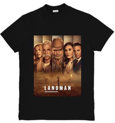 Landman TVShow Inspired Custom Graphic 100% Cotton T-shirt Mens Tees Top Top Tee Size S-3XL