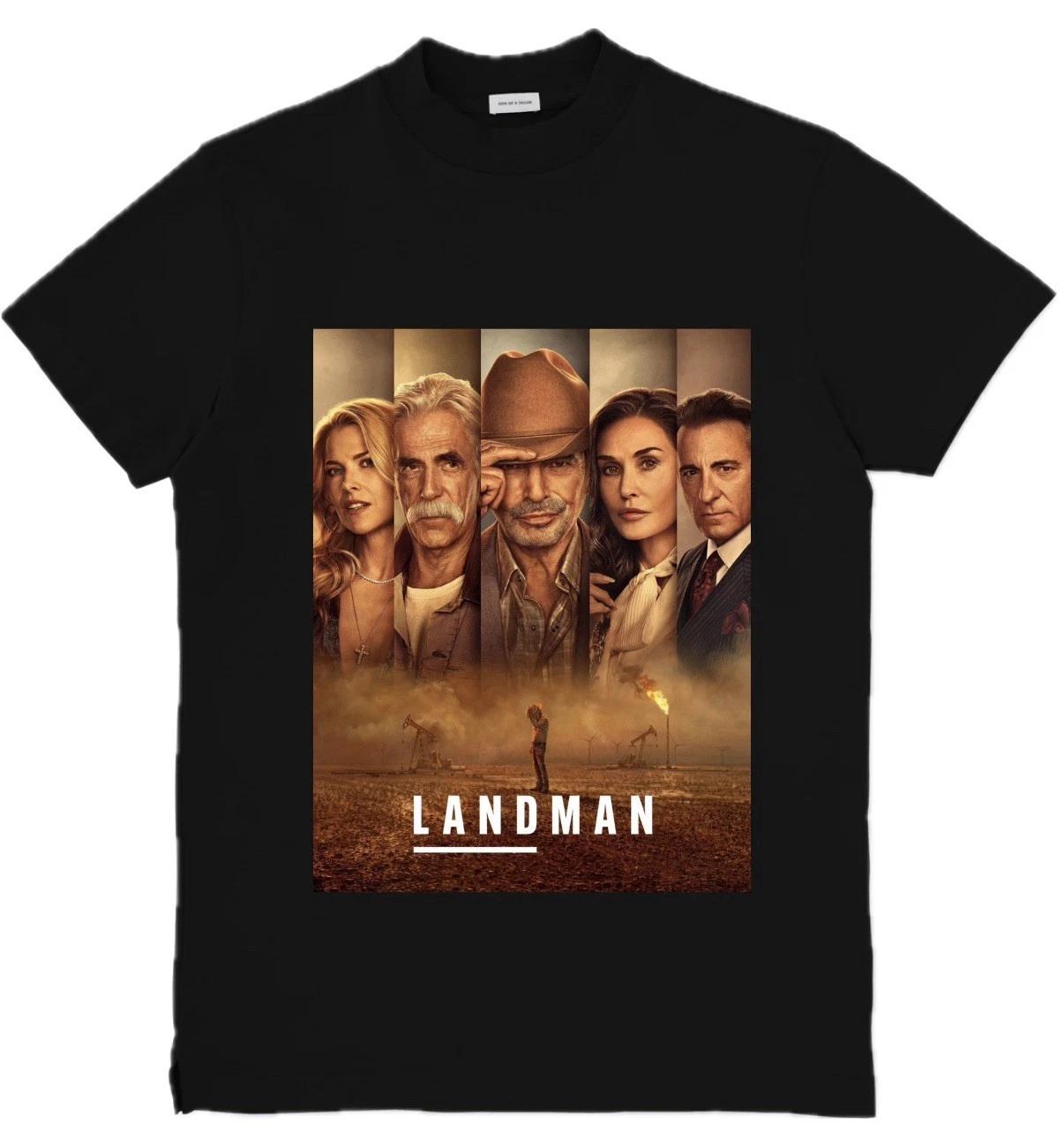 

Landman TVShow Inspired Custom Graphic 100% Cotton T-shirt Mens Tees Top Top Tee Size S-3XL 3XL
