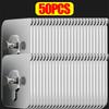 10/100Pcs Transparent Self-adhesive Wall Hooks Photo Frame Clock Screw Hook No Drilling No Nail Hanging Hangers Holder Organizer