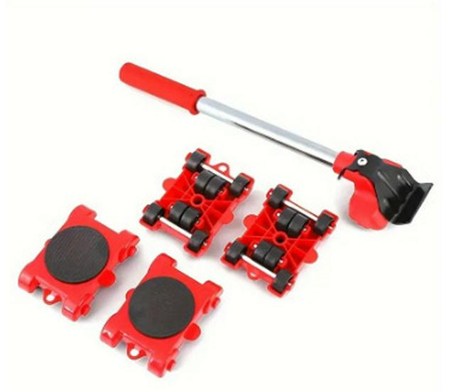 Heavy-Duty Furniture Moving Pulley System - Labor-Saving Tool for Bed and Object Relocation