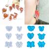 6Pcs Epoxy Assembled Molds Geometric Dragon Shape Earrings Pendant Mold Phone Keychain Pendant Silicone Mold for Decor