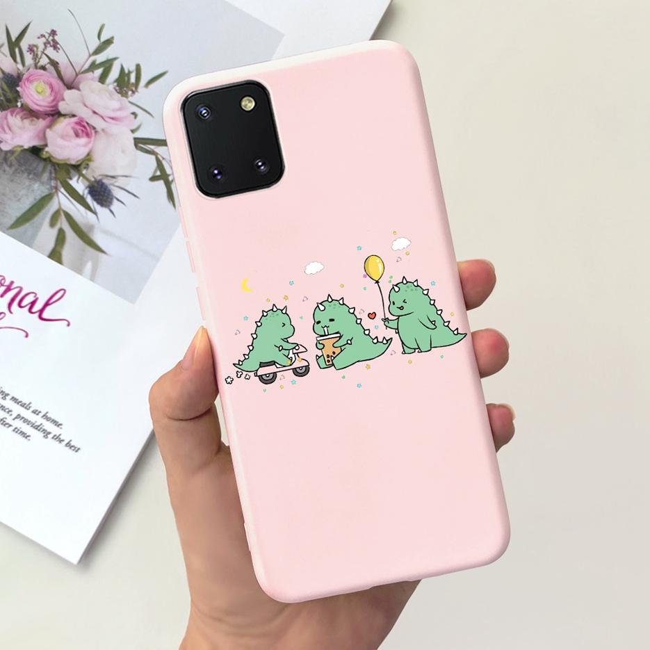 For Samsung Galaxy Note 10 Lite Case Cute Candy Painted Cover Soft TPU Phone Case For Samsung Note10 Lite Galaxy S10 Lite Bumper