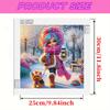 Snow Girl 5D DIY Diamond Art Painting Kits for Gift Home Wall Decor Diamond Art Kits DIY Gem Art Diamond Painting Kits 30x30cm