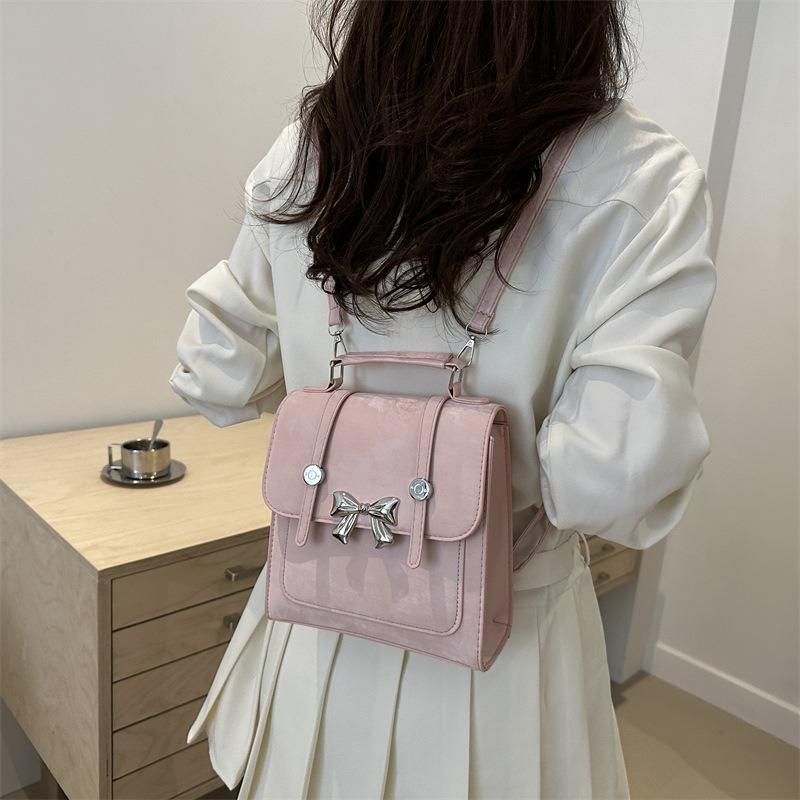 Double Shoulder Women's Bag New Niche Design Shoulder Bag Beautiful Casual Small Butterfly Portable Messenger Small Square Bag