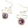 Les Trésors De Lily [L5100] - Designer Earrings 'Scarlett' Purple