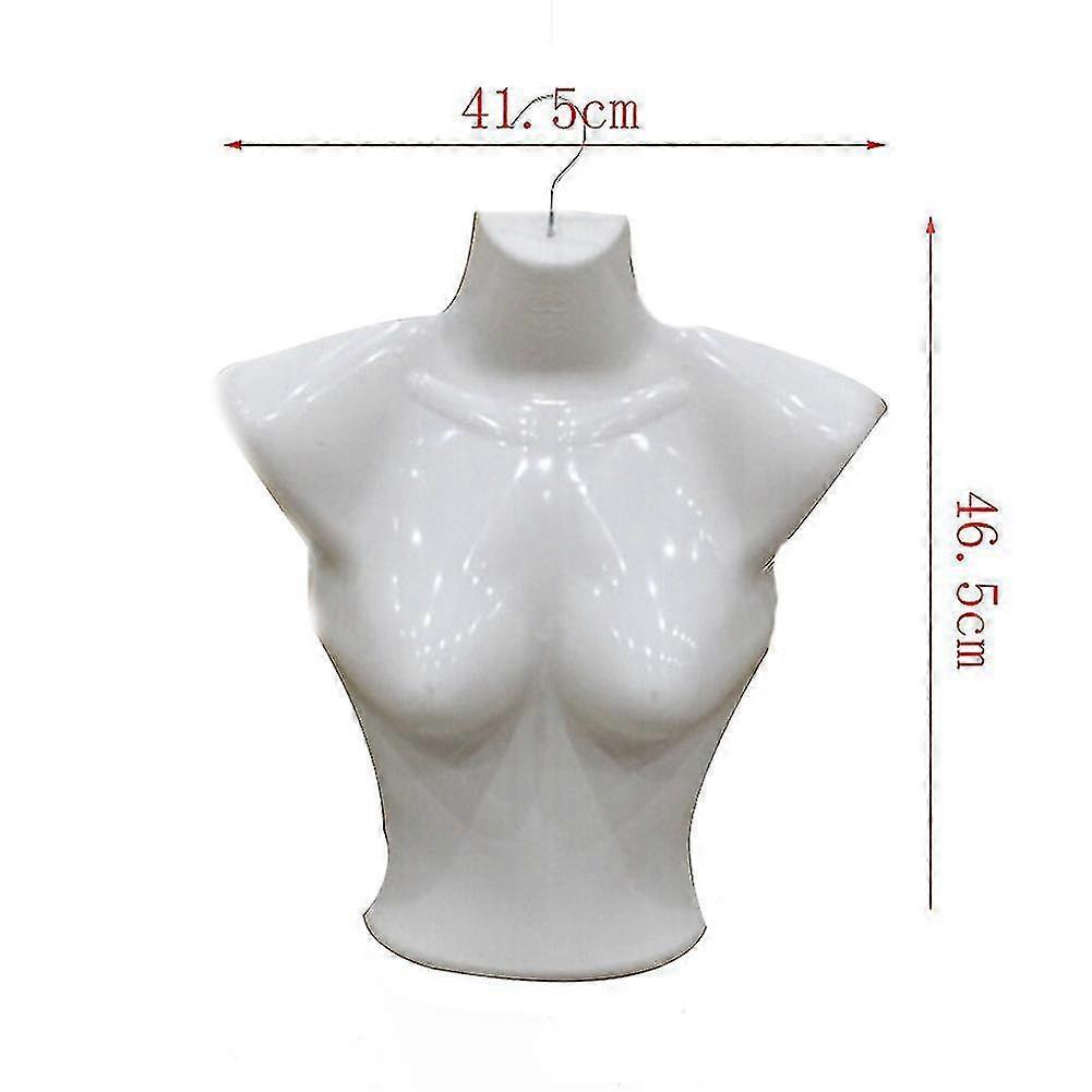 Plastic Half Body Female Mannequin Torse Underwear Clothing Form Display Rack