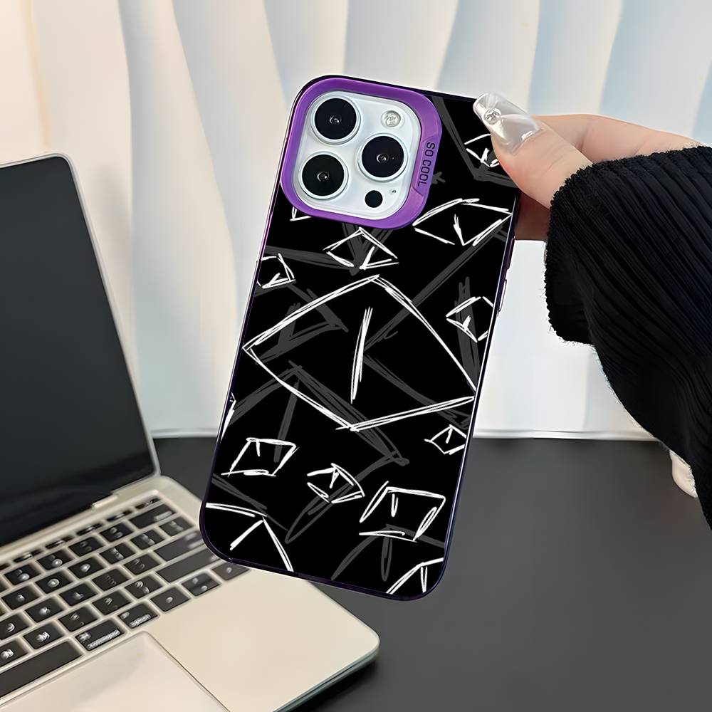 

Graffiti Purple Matte Shockproof CoverPhone Case For iPhone 17,16,15,14,13,12,11,Pro,XS,Max,Plus,Mini,SE4,E iPhone13